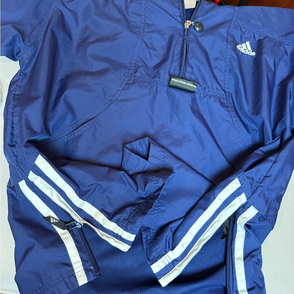 Adidas Blue vintage windbreaker coat - Picture 11 of 16